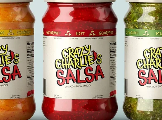 Crazy Charlie's Salsa redesign